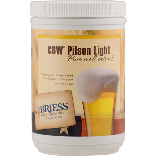 3LB Briess CBW® Pilsen Light | Concentrated Brewers Wort | Liquid Malt Extract | LME | 2 SRM
