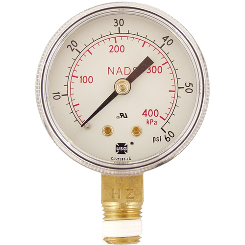 Pressure Gauge - Low Pressure (0-60 psi)