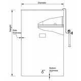 Marchisio Variable Volume Tank | Flat Bottom | Stainless Steel | Marbled Finish | 100L