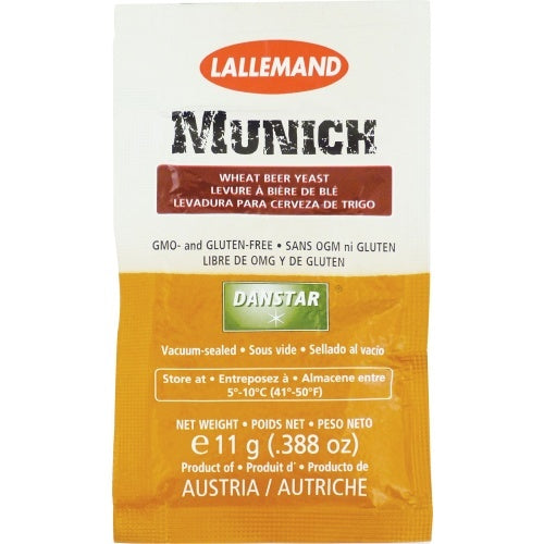 Lallemand LalBrew Munich Classic Wheat Beer Yeast - 11g Dry Sachet Hefeweizen Weizen