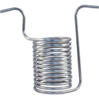 1/2" Stainless Steel Immersion Wort Chiller, 16"H x 7.5"W - KL04787