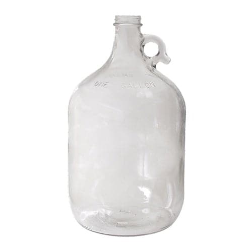 1 Gallon Glass Jug Carboy with Handle for Homebrew Fermenting - 128 oz.