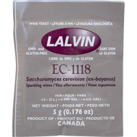 Lalvin EC-1118 Dry Wine Yeast, 5 g