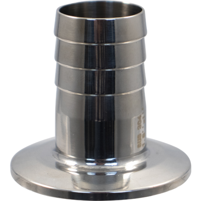 Stainless Tri-Clamp Barb - 1 in. x 1.5 in. T.C. (Short)
