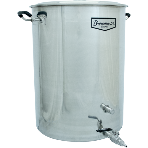 25 Gallon Homebrewing Stainless Steel Brew Kettle with Ball Valve