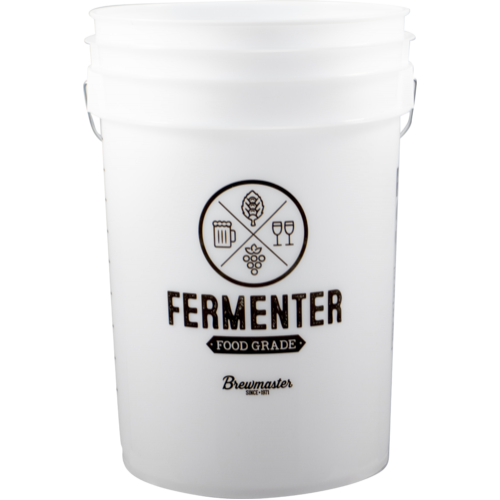 6 Gallon Plastic Bucket Fermenter w/ Volume Markers (Food Grade)