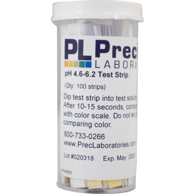 pH Paper - 4.6 to 6.2 (100 Strips)