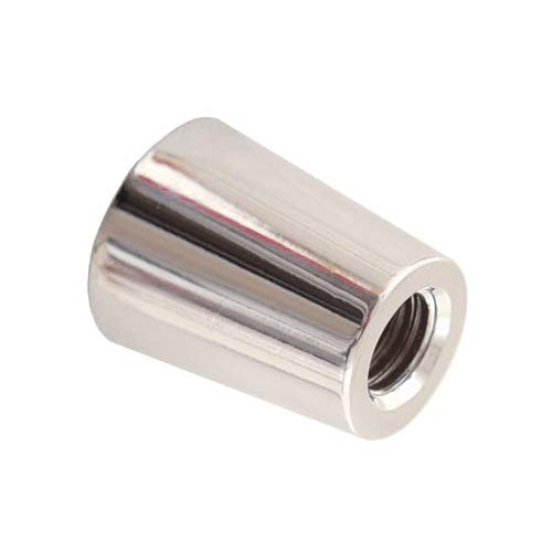 5/16" x 3/8" Thread Ferrule for Beer Tap Faucet Handle, Silver