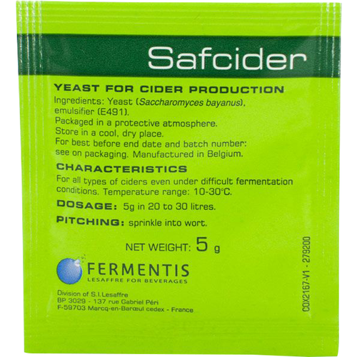 Fermentis SafCider™ AB-1 - 5g Sachet Cider Yeast