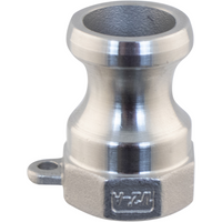 Stainless Steel Type A Camlock - 1/2" Male Cam x 1/2" FPT