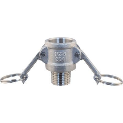 Stainless Steel Camlock - Female Cam X 1/2 in. MPT (Type B) - KL04480