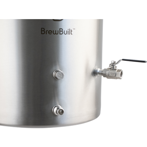 BrewBuilt Brewing Kettle with Tri-Clamp Fittings - 10 Gallon