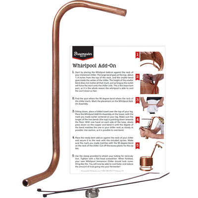 5 gallon Copper Wort Chiller Recirculation Add on Package
