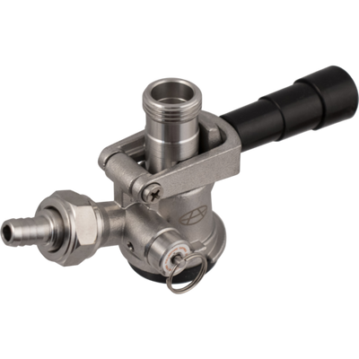 Komos® D-Style Keg Coupler - Stainless Steel Sanke Keg Beer Tap (With PRV)