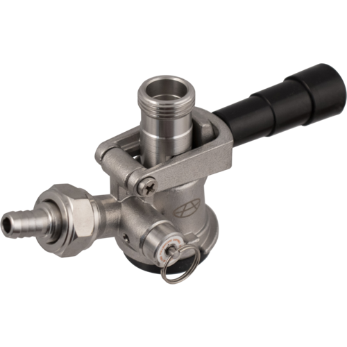 Komos® D-Style Keg Coupler - Stainless Steel Sanke Keg Beer Tap (With PRV)