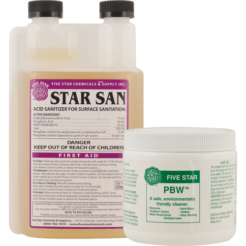 Fivestar StarSan + PBW Brewery Cleaning and Sanitizing Kit