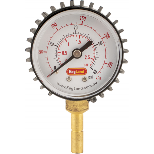 Duotight Push-In Pressure Gauge (0-40 psi) - KL07696 by KegLand