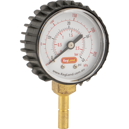 Duotight Push-In Pressure Gauge (0-40 psi) - KL07696 by KegLand