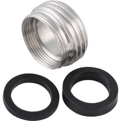Carboy & Delux Bottle Washer Sink Faucet Adapter - Stainless Steel