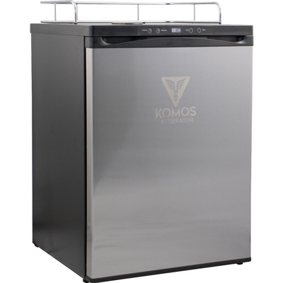 KOMOS® Kegerator | Digital Thermostat | Casters | Regulator | Fits 1 Half Barrel Keg or 4 Corny Kegs | No Tower