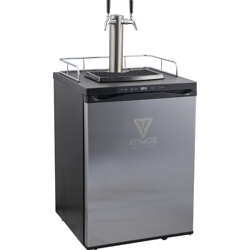 KOMOS Kegerator with Stainless Steel Intertap Faucets (2 Tap) (3598470152272)