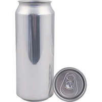 CASE OF 207 - 16.9 oz / 500ml Can Fresh Aluminum Empty Beer Cans - KL05449