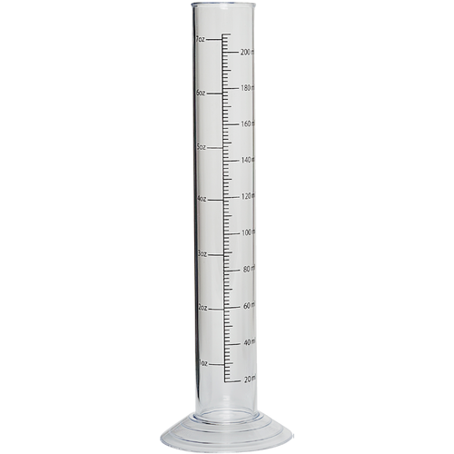 10 inch Plastic Hydrometer Test Tube Cylinder Jar - Narrow Flask for Alcohol Testing Moonshine, Homebrew Beer, Home Wine Making Kits