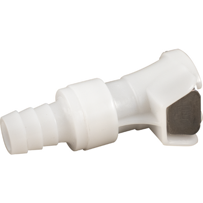 Beer & Gas Tubing Quick Disconnect - 3/8" Barb x Female Shut-off