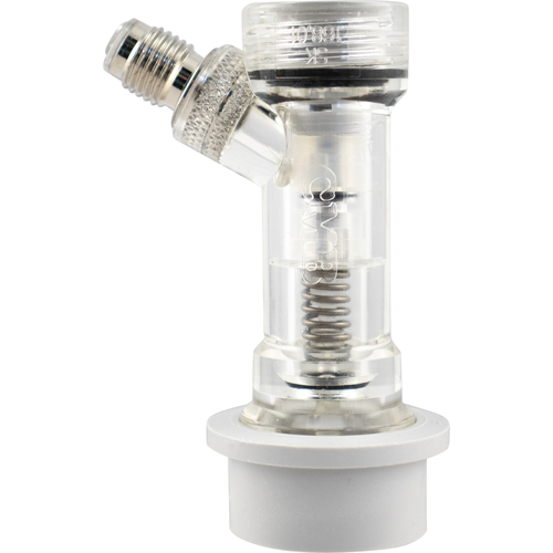 CM Becker Check Valved Ball Lock Disconnect Gas In - Flare