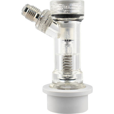 CM Becker Check Valved Ball Lock Disconnect Gas In - Flare