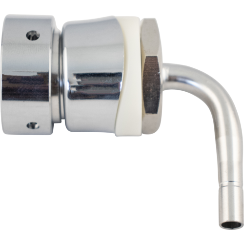 Intertap Gooseneck Beer Faucet Shank Assembly - Tower Shank w/ Duotight Compatible Barb