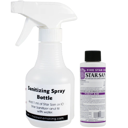 Fivestar Star San Surface Sanitizer - High Foaming - 1 qt. Spray Bottle - Makes 16 Quarts (Commercial Use)