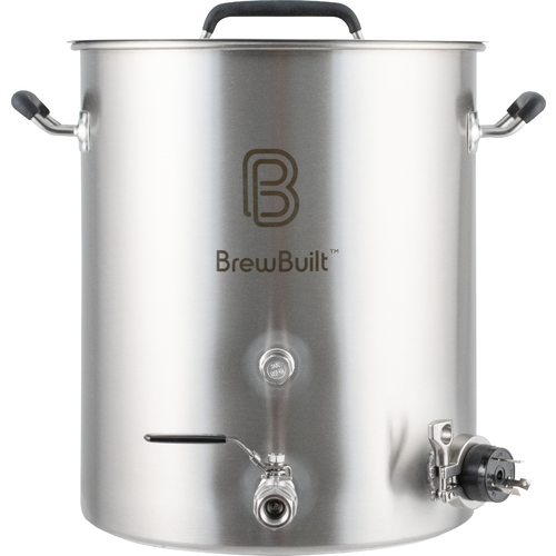 BrewBuilt Electric Brewing Kettle with Ball Valve and 1.5 inch Tri-Clamp Connection