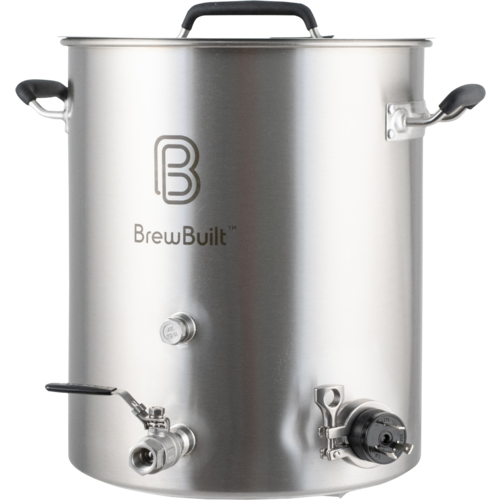 BrewBuilt Electric Brewing Kettle with Ball Valve and 1.5 inch Tri-Clamp Connection