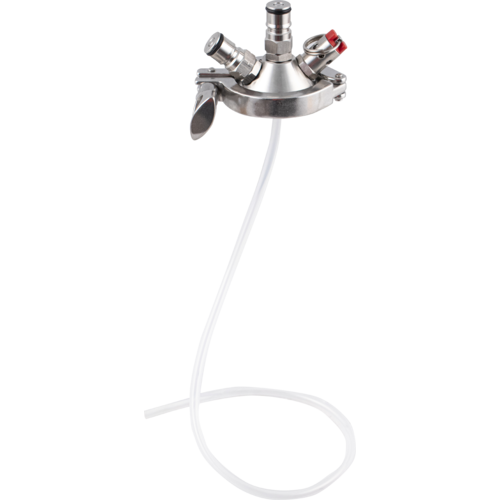 Ball Lock Adapter Tapping Head for Sanke Kegs - 2 inch Tri-Clamp Commercial Keg Adapter - KL10610