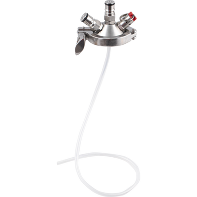 KegLand Sanke to Ball Lock Adapter - 2" Tri-Clamp Commercial Tapping Head