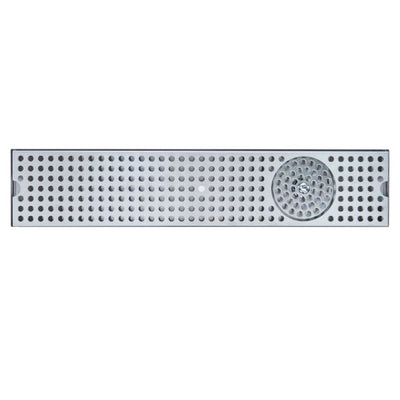 Micro Matic DP-120D-36GR 36" SS Surface-Mount Drip Tray w/ Rinser
