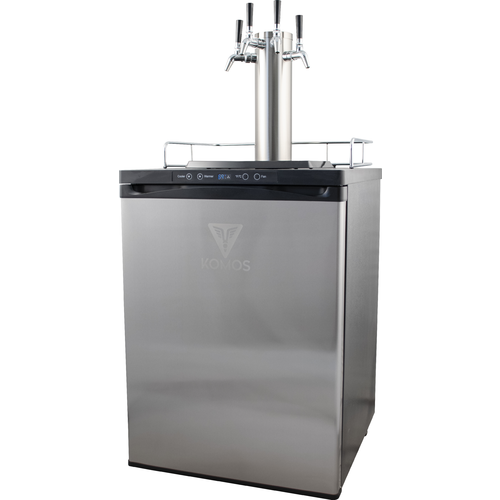 KOMOS® 4-Faucet Kegerator - Full Size with Intertap Stainless Steel Taps