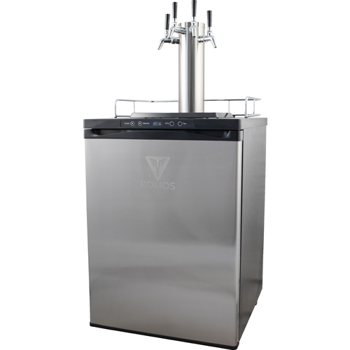 Komos® 4 TAP - Full Size Energy Efficient Kegerator with Stainless Steel Intertap Faucets
