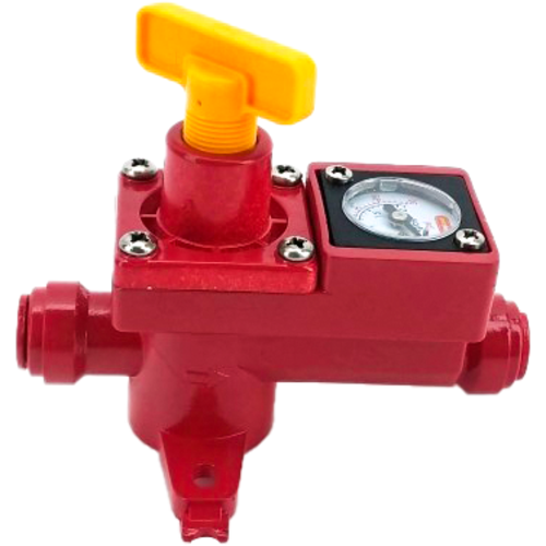 Duotight BlowTie 2 Diaphragm Spunding Valve w/ Integrated Pressure Gauge (0-15 PSI) for Pressure Fermentation - KL15042