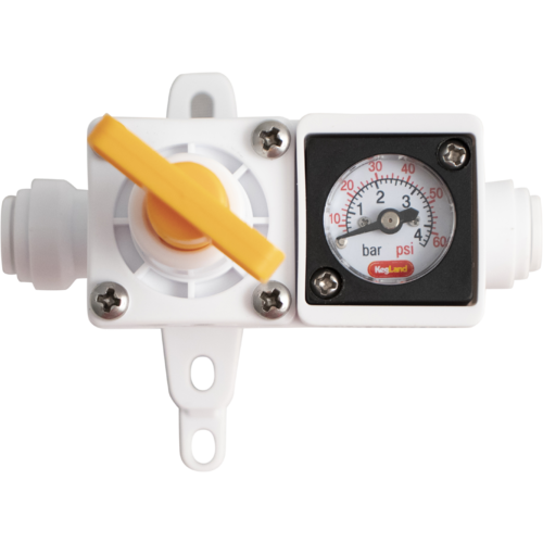 Duotight In-Line CO2 Regulator with Gauge - KL15035