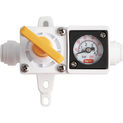 Duotight In-Line Regulator | Built-In Pressure Gauge | 0-60 PSI | Liquid & Gas Compatible | 8 mm Duotight - KL15035 by KegLand