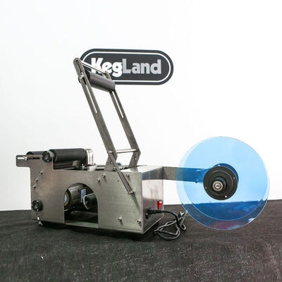 Semi-Automatic Label Applicator for Cans and Bottles - Benchtop Precision