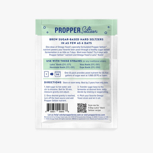 Omega Propper Seltzer Yeast Nutrient for Hard Seltzers