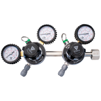 Komos® Dual Body CO2 Regulator for Different Pressures on 2 Kegs from 1 CO2 Tank