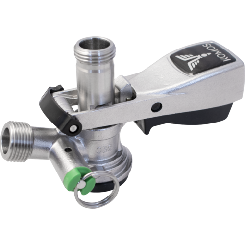 D-Style Sanke Keg Coupler for Standard American Commercial Kegs with Pressure Relief Valve