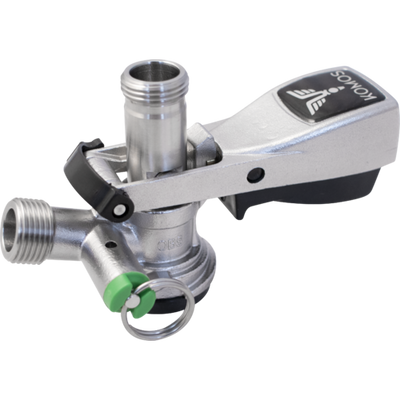 Komos D-Style Sanke Keg Coupler, Stainless Steel Body & Probe, US Sankey D Keg Tap with 65 psi PRV - D1523