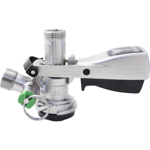 Komos® D-Style Sanke Keg Coupler for Standard American Commercial Kegs with Pressure Relief Valve