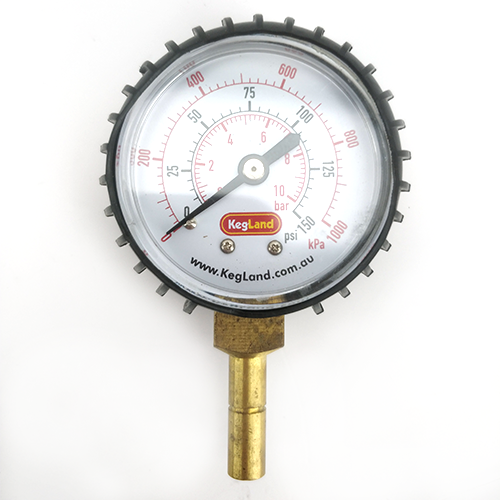 Duotight 0-150 psi Push-In Pressure Gauge - KL07696 by KegLand