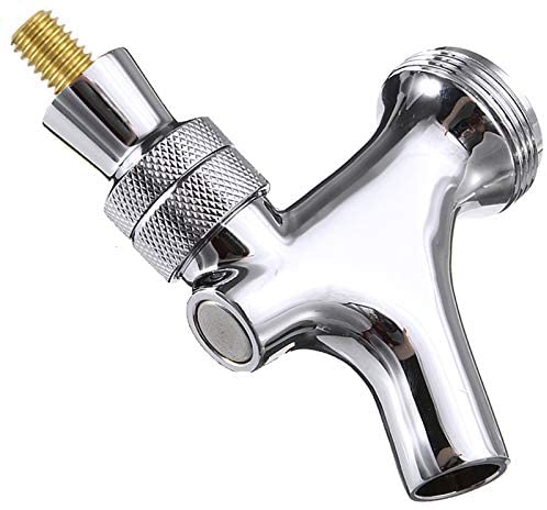 Draft Beer Faucet, Standard US, Chrome with Brass Lever